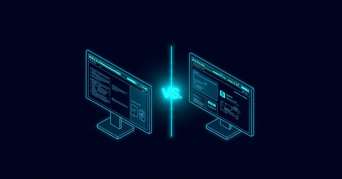 Comparison illustration for the article “Intelex vs Cority: Enterprise EHS Platforms Head-to-Head (2026)” — The QHSE Standard