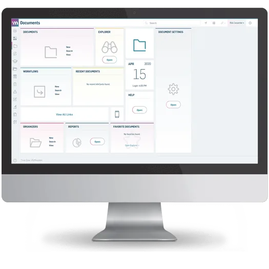 MasterControl Quality Excellence document-control desktop interface